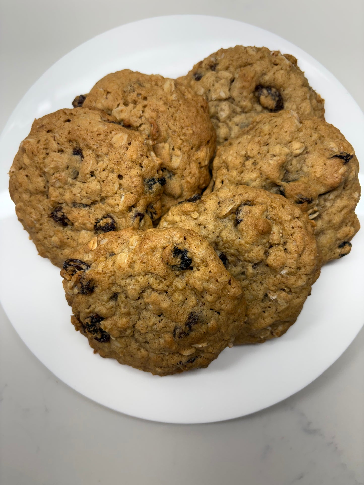 Brown Butter Oatmeal Raisin Sourdough Cookies