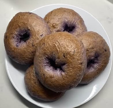 Blueberry Sourdough Bagels