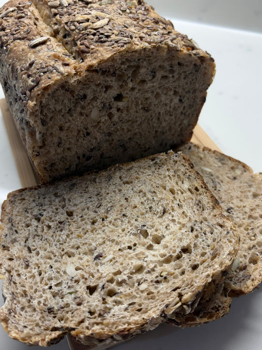 6-Seeded Whole Wheat Sourdough Bread