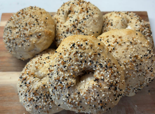 Everything But the Bagel Sourdough Bagels