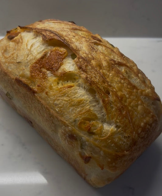 Jalapeno Pepper Jack Sourdough Loaf